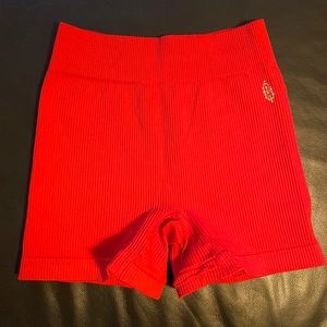 Free People Movement Prajna Sunset Orange XS/S Ribbed shorts seamless